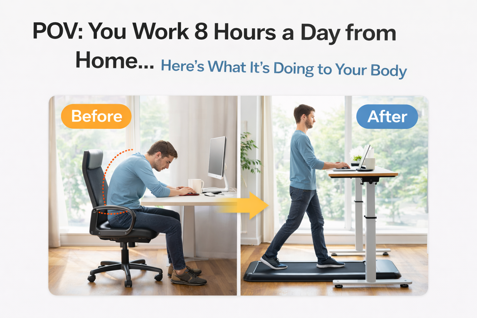 You Work 8 Hours a Day from Home… Here’s What It’s Doing to Your Body