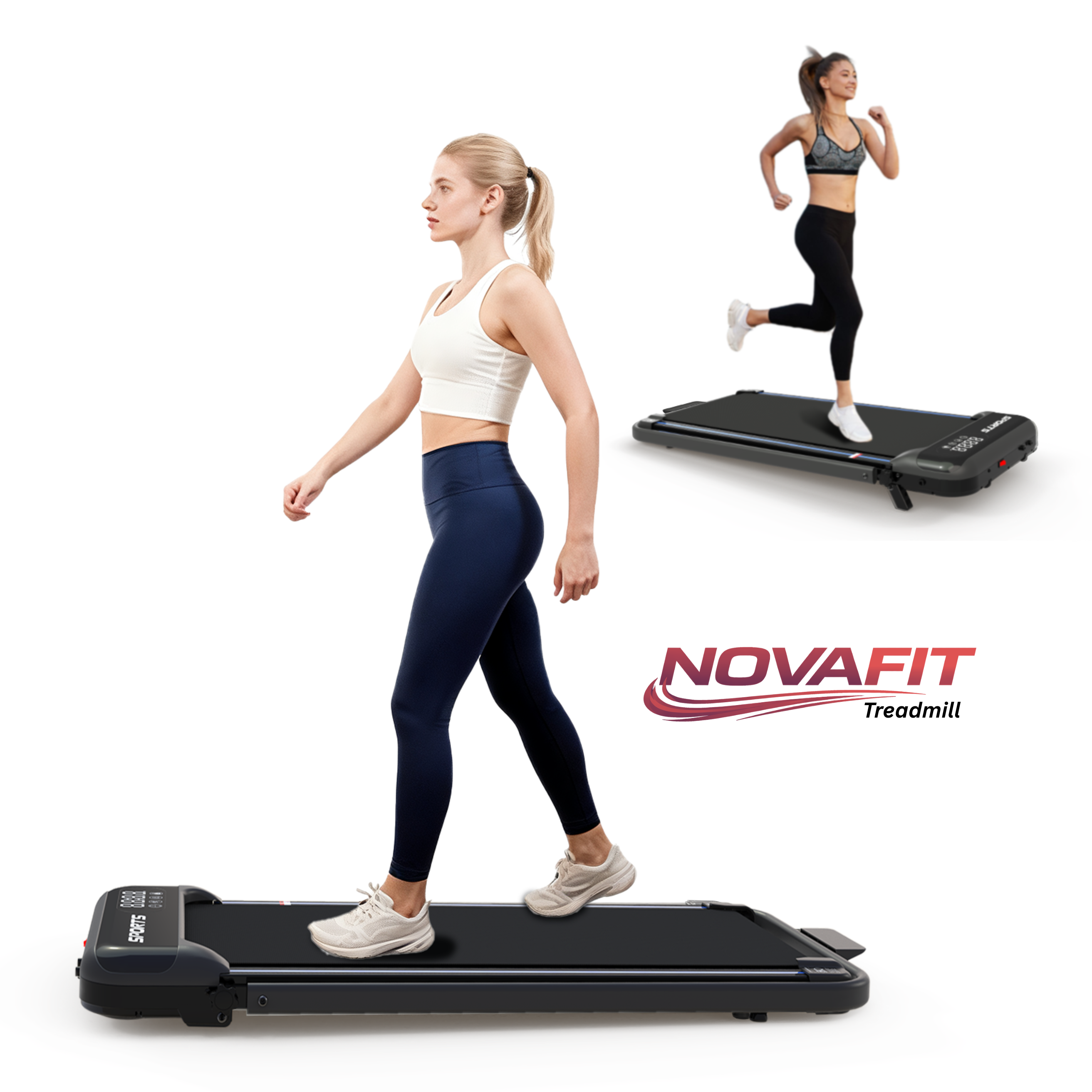 NovaFit MovePro™ 3-in-1 Folding Treadmill