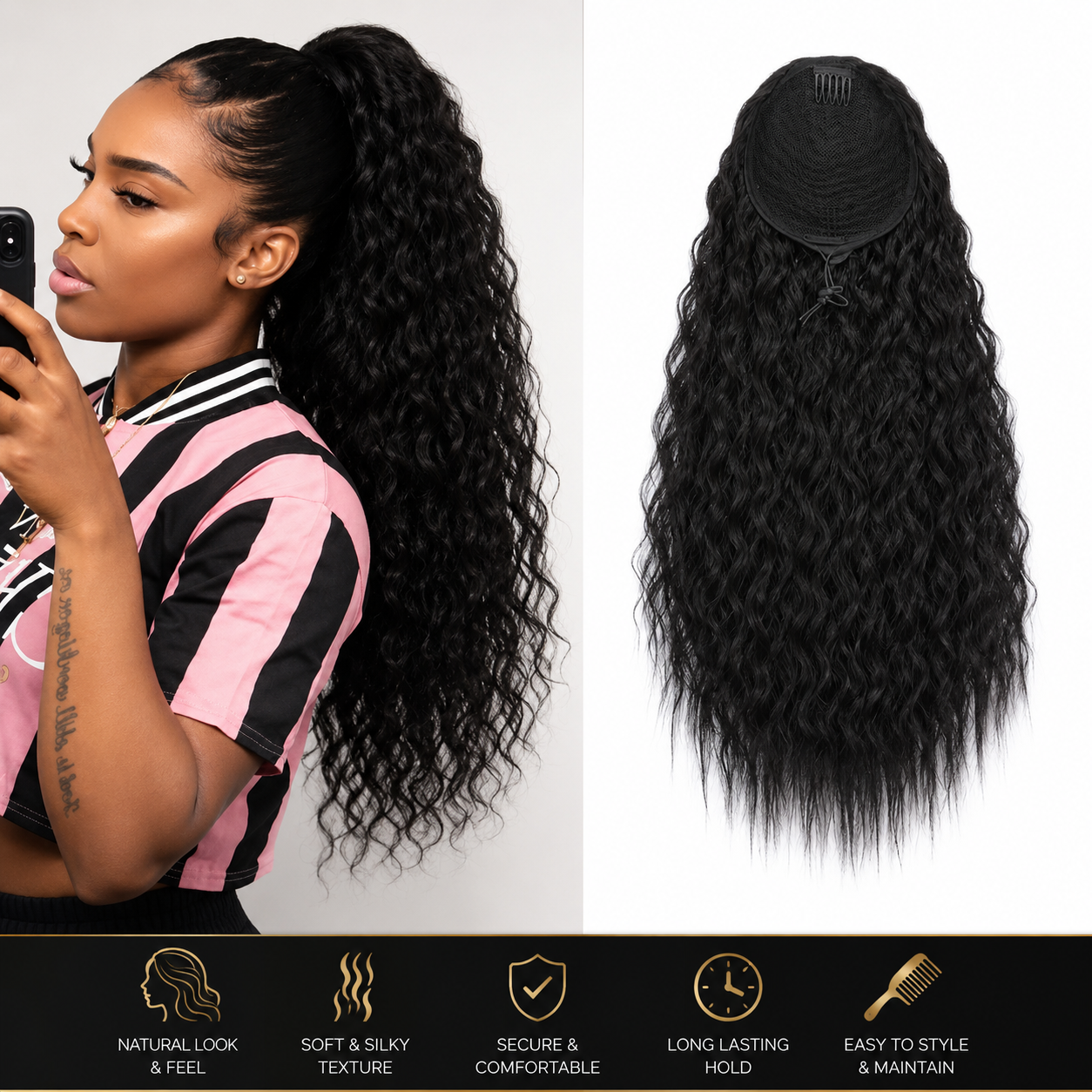 NovaFit GoddessCurl™ Ponytail Extension